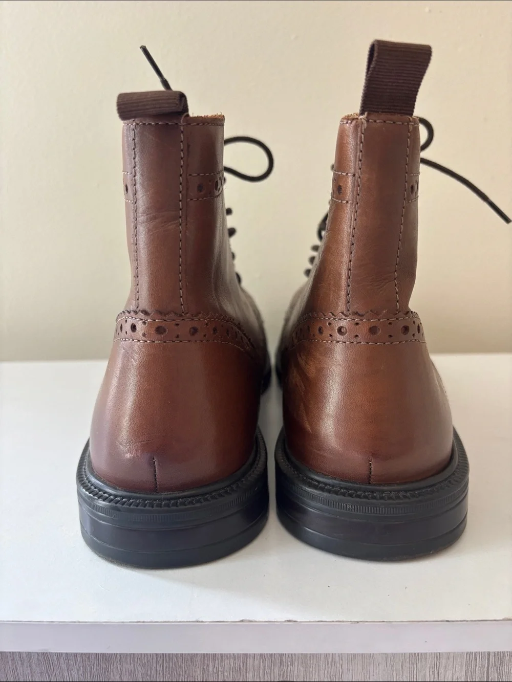 Stafford Men's Brown Leather Wingtip Chukka Boots